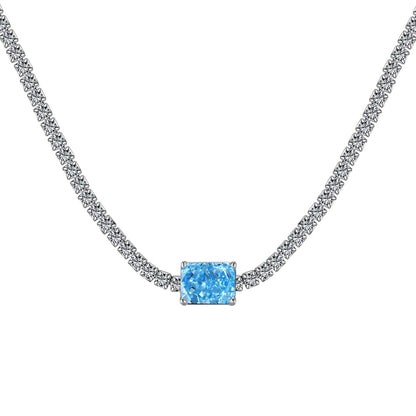 [Echo Fine ]2.0 carat Ornate Emerald Cut Necklace