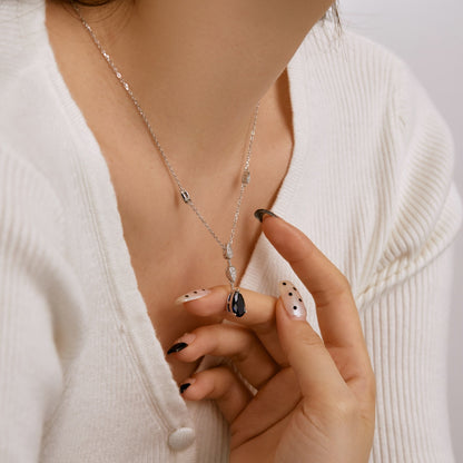 [Echo Fine ]Dazzling Pear Cut Necklace