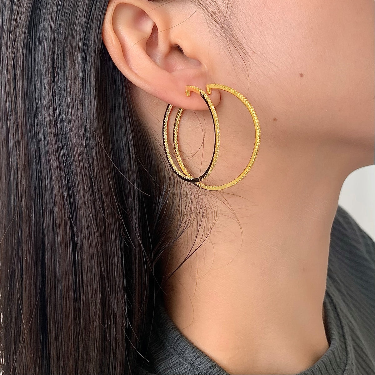 [Echo Fine ]Popular Large Hoop Earrings