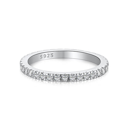 [Echo Fine ]Delicate Sparkling Round Cut Daily Ring