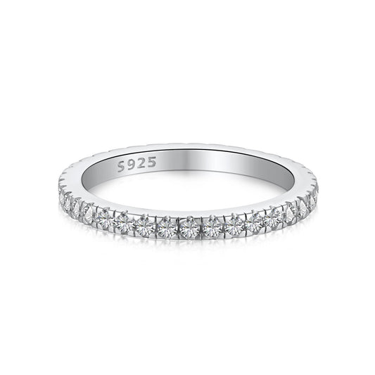 [Echo Fine ]Delicate Sparkling Round Cut Daily Ring