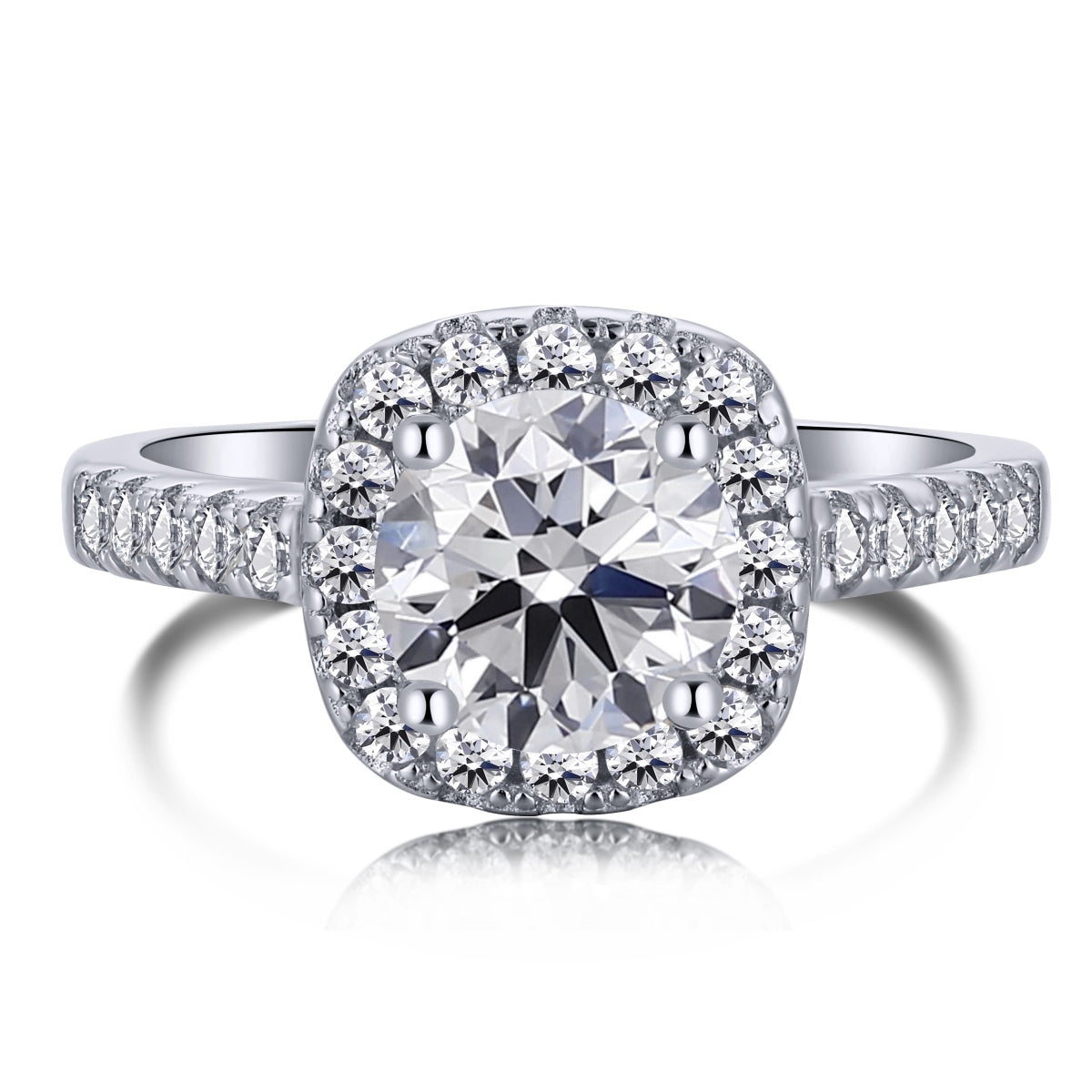 [Echo Fine ]Dazzling Resplendent Round Cut Wedding Ring
