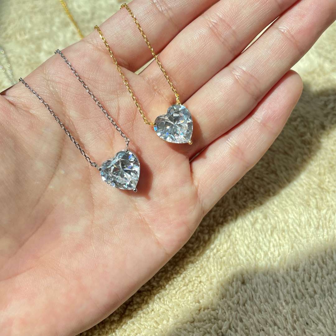[Echo Fine ]6.0 carat Radiant Heart Shape Necklace