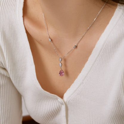 [Echo Fine ]Dazzling Pear Cut Necklace