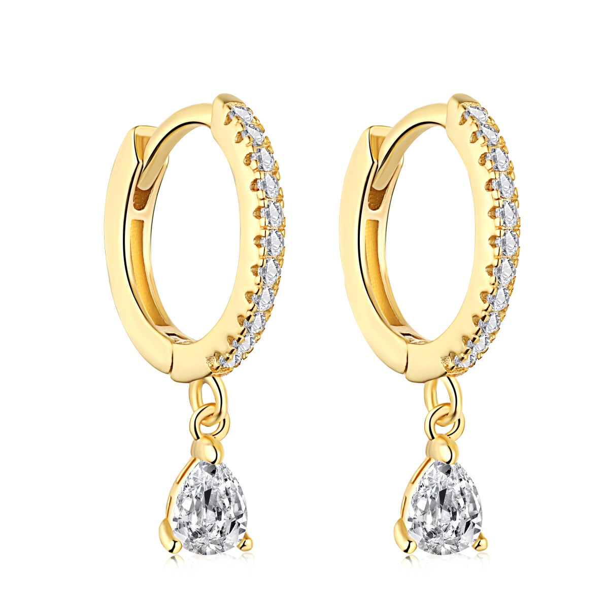 [Echo Fine ]Luxurious Geometric Drop Earrings