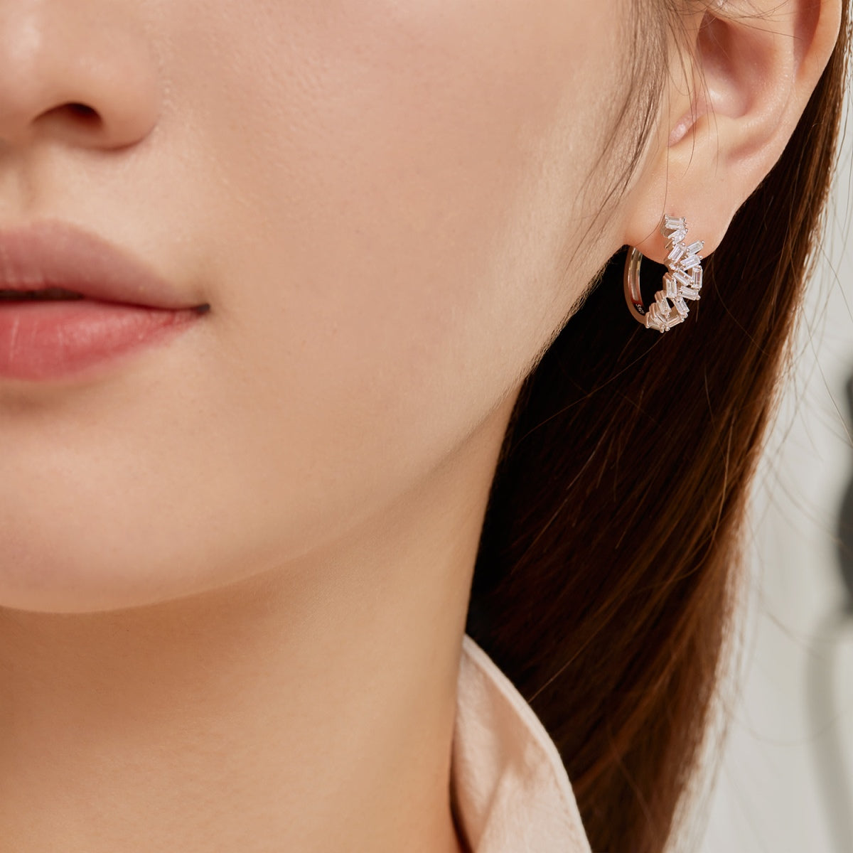 [Echo Fine ]Dazzling Colorful Emerald Cut Daily Earrings