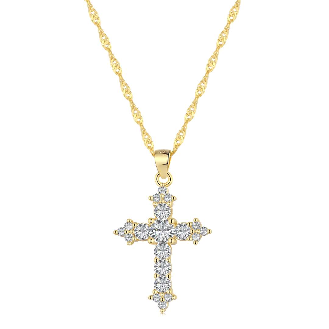 [Echo Fine ]Delicate Cross Shape Necklace