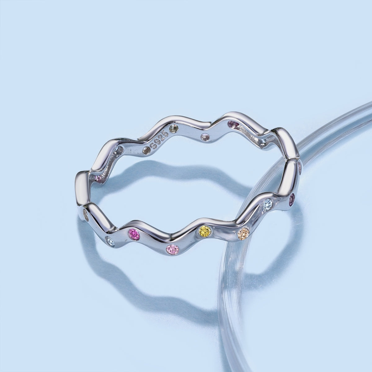 [Echo Fine ]Ornate Vibrant Round Cut Daily Ring