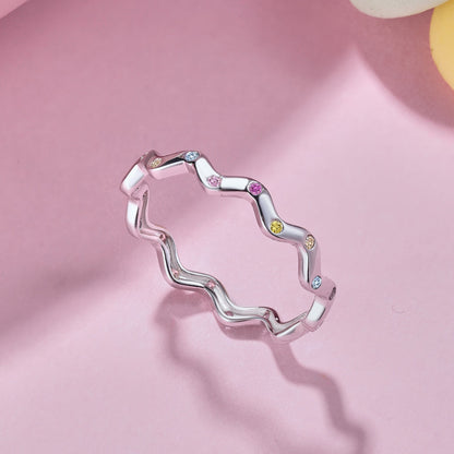[Echo Fine ]Ornate Vibrant Round Cut Daily Ring