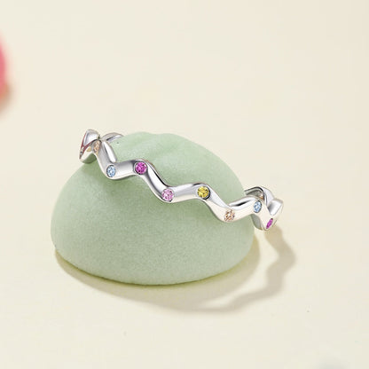 [Echo Fine ]Ornate Vibrant Round Cut Daily Ring