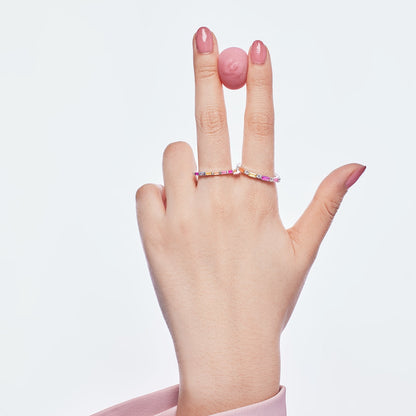 [Echo Fine ]Exquisite Multicolored Emerald Cut Daily Ring