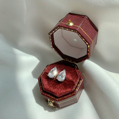 [Echo Fine ]Ornate Water Drop Shape Earrings