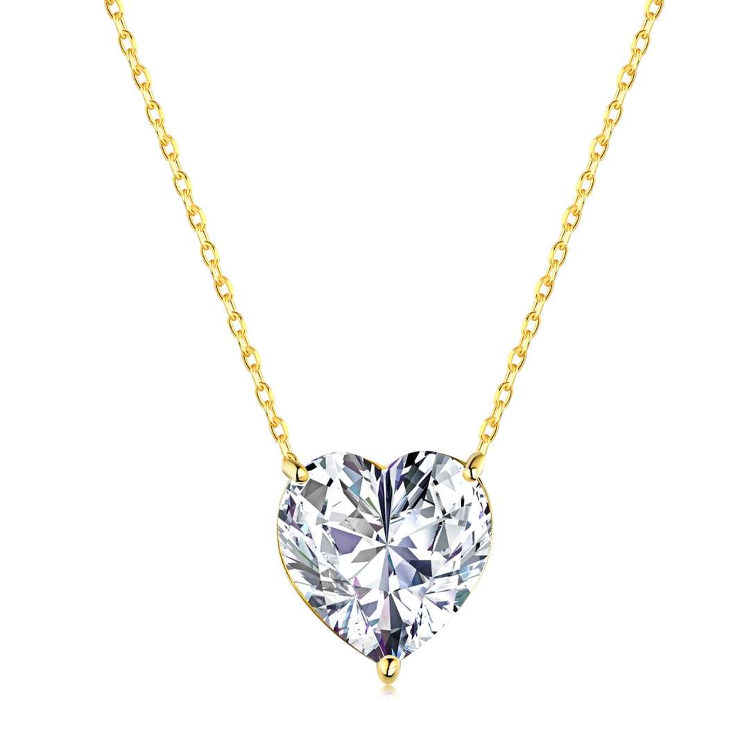 [Echo Fine ]6.0 carat Radiant Heart Shape Necklace