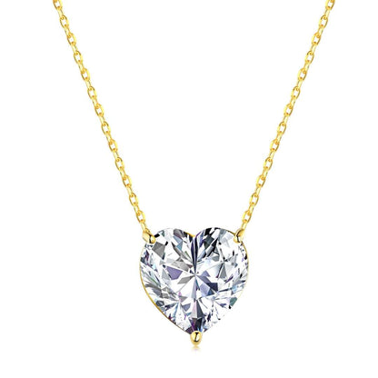 [Echo Fine ]6.0 carat Radiant Heart Shape Necklace
