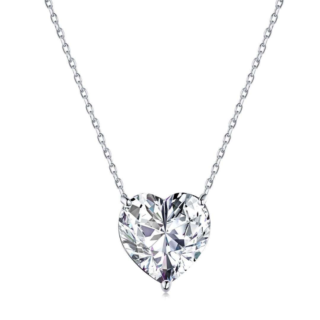 [Echo Fine ]6.0 carat Radiant Heart Shape Necklace
