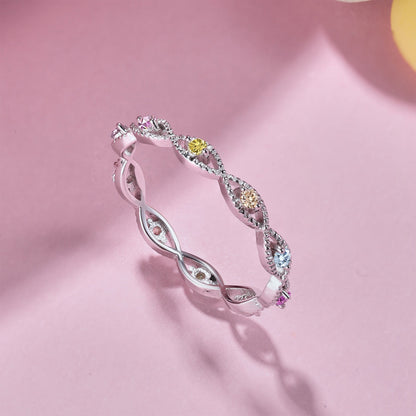 [Echo Fine ]Elegant Energetic Round Cut Daily Ring