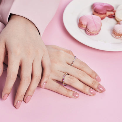 [Echo Fine ]Elegant Energetic Round Cut Daily Ring