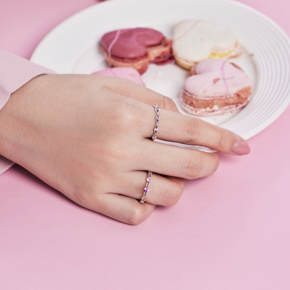 [Echo Fine ]Elegant Energetic Round Cut Daily Ring