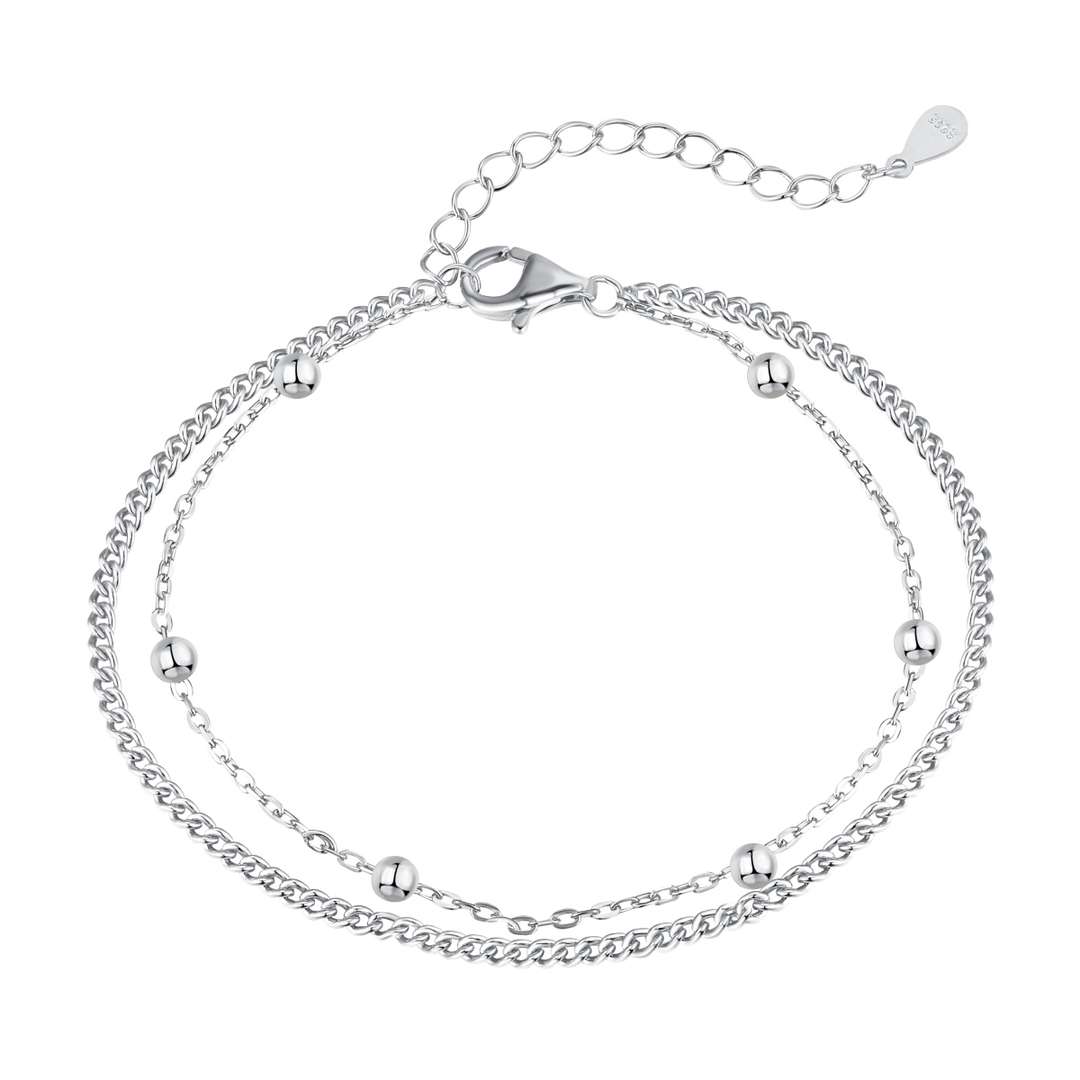 [Echo Fine ]Delicate Bead Double Layer Bracelet