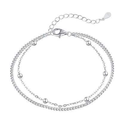 [Echo Fine ]Delicate Bead Double Layer Bracelet