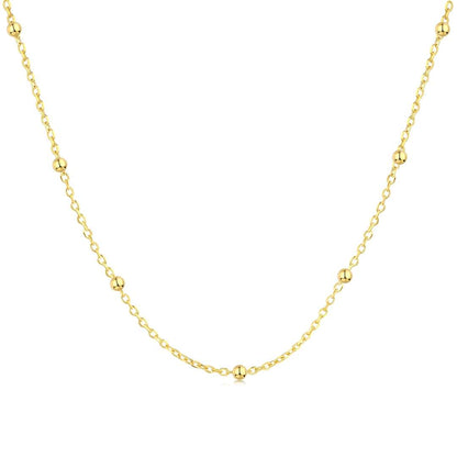 [Echo Fine ]Small Bead Clavicle Chain Simple Necklace