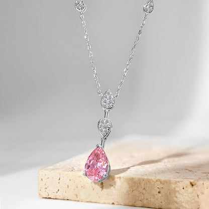[Echo Fine ]Dazzling Pear Cut Necklace