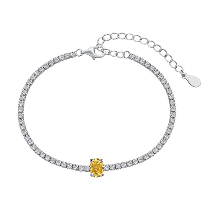 [Echo Fine ]0.75 Carat Exquisite Oval Cut Daily Bracelet