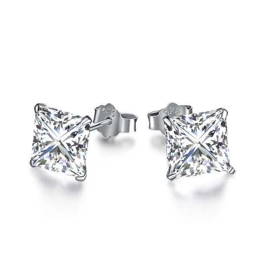 [Echo Fine ]Ornate Square Shape Earrings