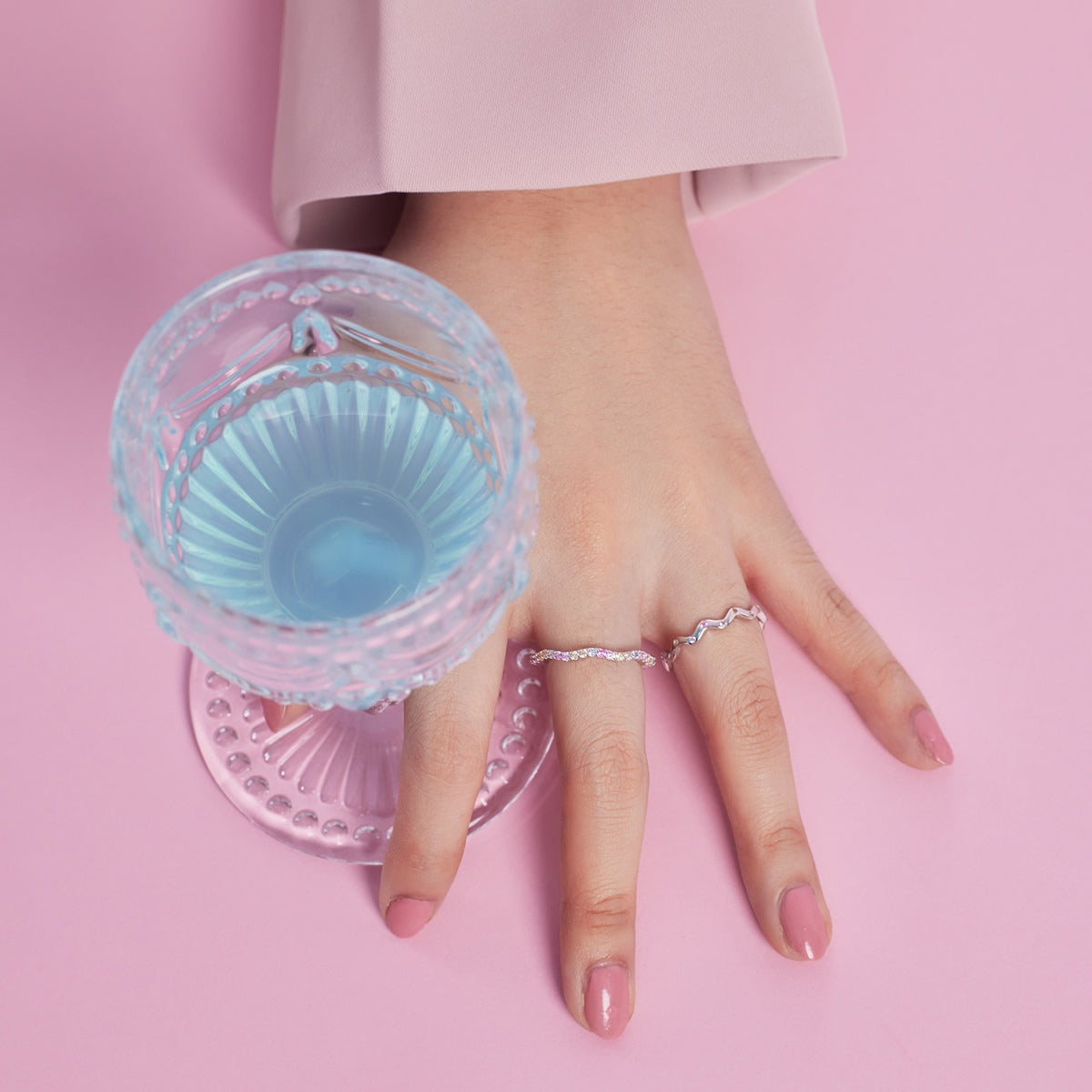[Echo Fine ]Ornate Vibrant Round Cut Daily Ring