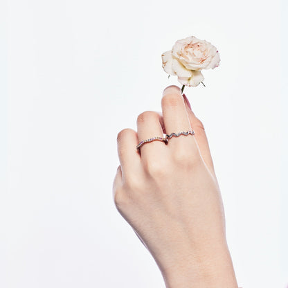 [Echo Fine ]Ornate Vibrant Round Cut Daily Ring