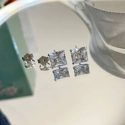 [Echo Fine ]Ornate Square Shape Earrings