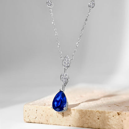 [Echo Fine ]Dazzling Pear Cut Necklace