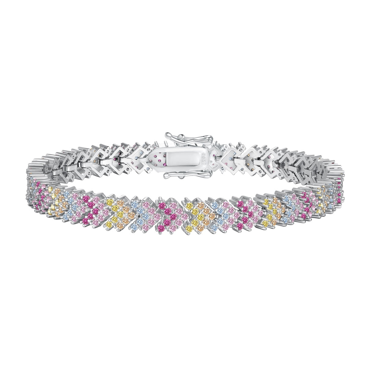 [Echo Fine ]Ornate Sparkling Round Cut Party Bracelet