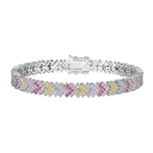 [Echo Fine ]Ornate Sparkling Round Cut Party Bracelet