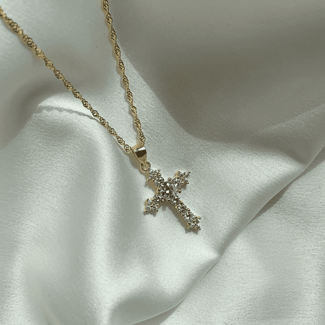 [Echo Fine ]Delicate Cross Shape Necklace