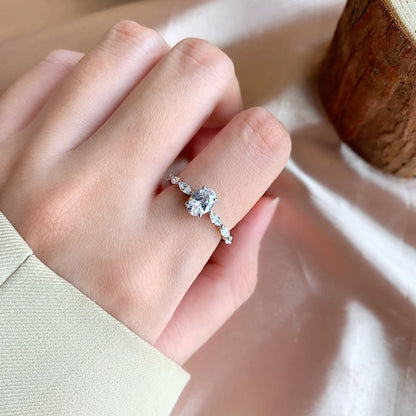 [Echo Fine ]0.75 Carat Luxurious Vibrant Elongated Cushion Cut Daily Ring