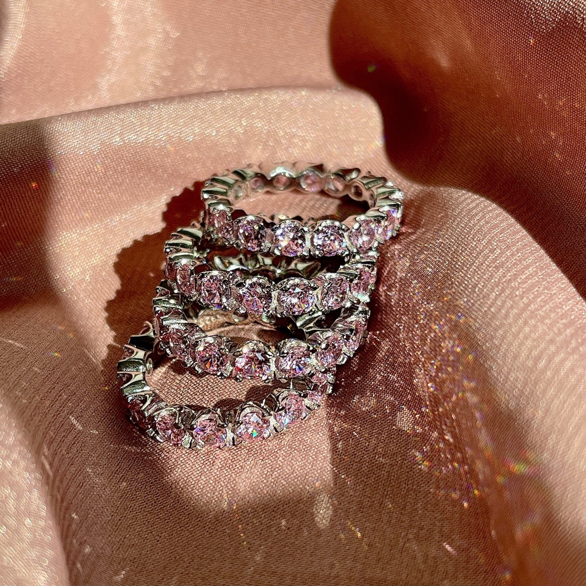 [Echo Fine ]Eternity Round Cut Tennis Ring