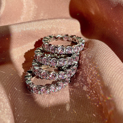 [Echo Fine ]Eternity Round Cut Tennis Ring