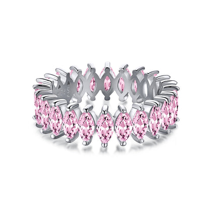 [Echo Fine ]Gorgeous Marquise Cut Tennis Ring