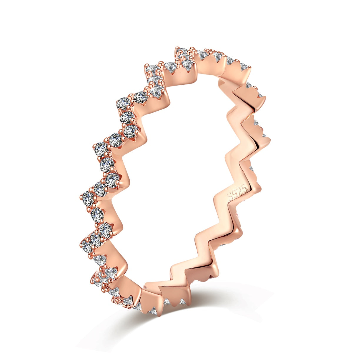 [Echo Fine ]Delicate Enchanting Wave Shape Daily Ring