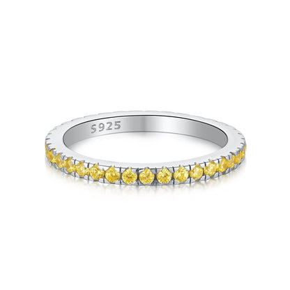 [Echo Fine ]Delicate Sparkling Round Cut Daily Ring