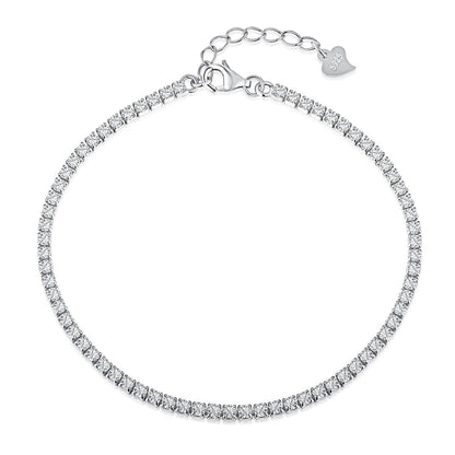 [Echo Fine ]Radiant Shinning Princess Cut Tennis Bracelet