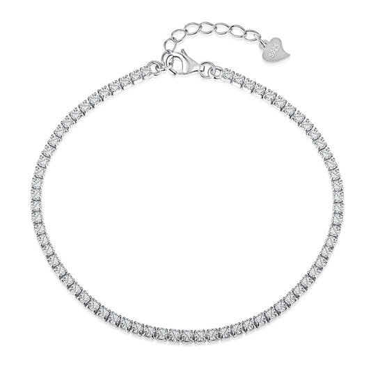 [Echo Fine ]Radiant Shinning Princess Cut Tennis Bracelet