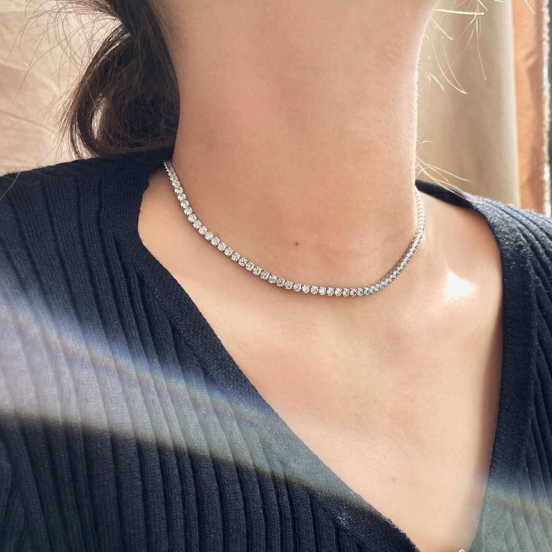 [Echo Fine ]Elegant Tennis Chain Necklace