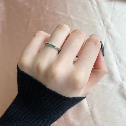 [Echo Fine ]Delicate Sparkling Round Cut Daily Ring