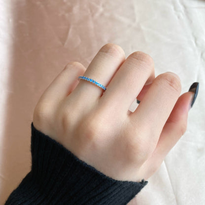 [Echo Fine ]Delicate Sparkling Round Cut Daily Ring