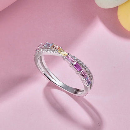[Echo Fine ]Energetic Elegant Radiant Cut Party Ring
