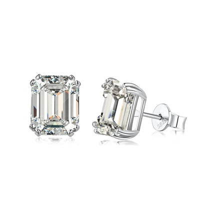 [Echo Fine ]Dazzling Square Shape Earrings
