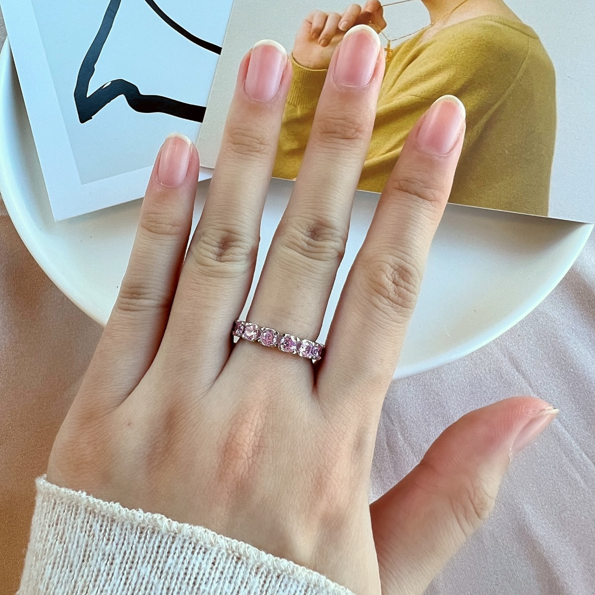 [Echo Fine ]Eternity Round Cut Tennis Ring