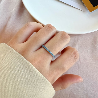 [Echo Fine ]Delicate Sparkling Round Cut Daily Ring